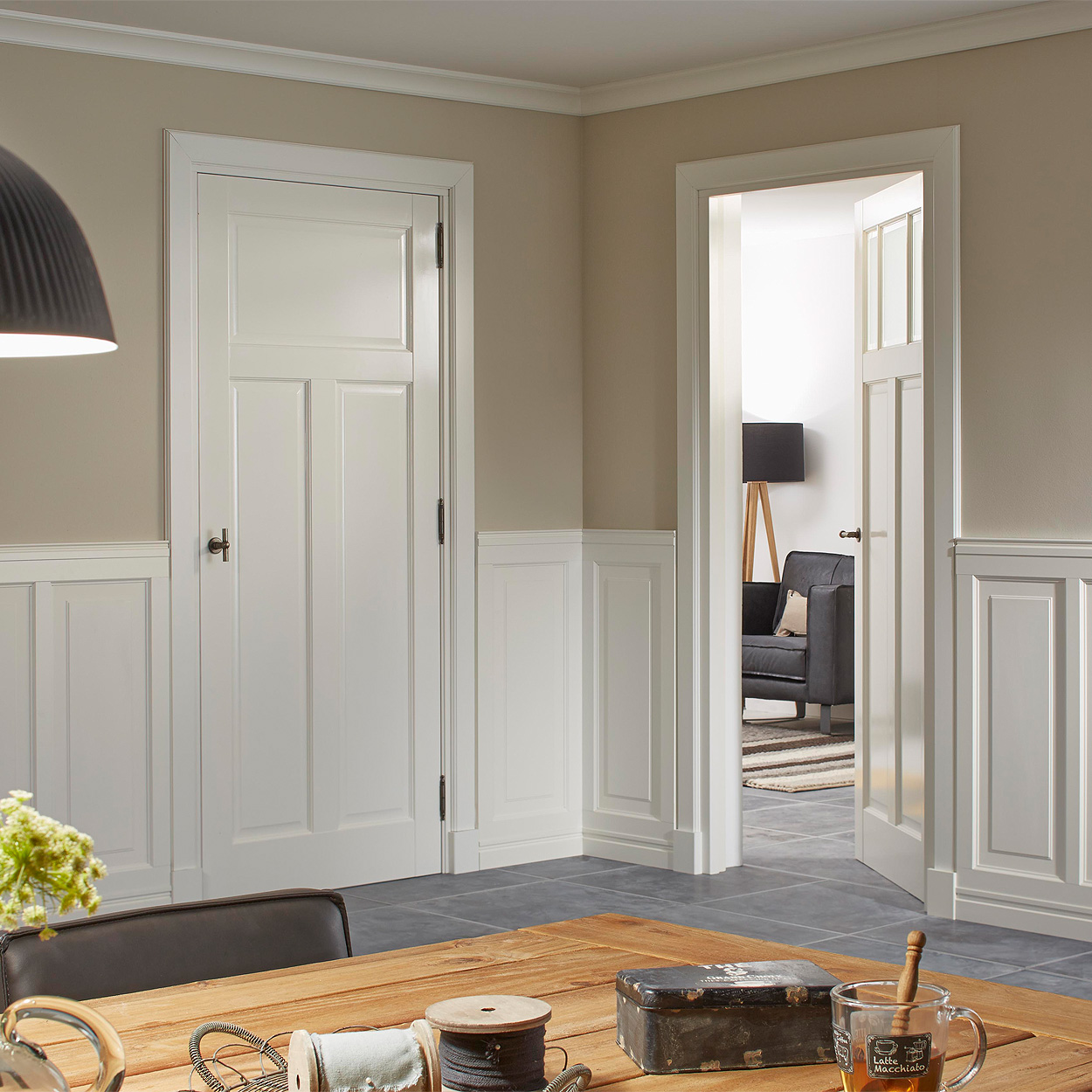Binnendeur Skantrae Original SKS 235 Facet Satinato Glas