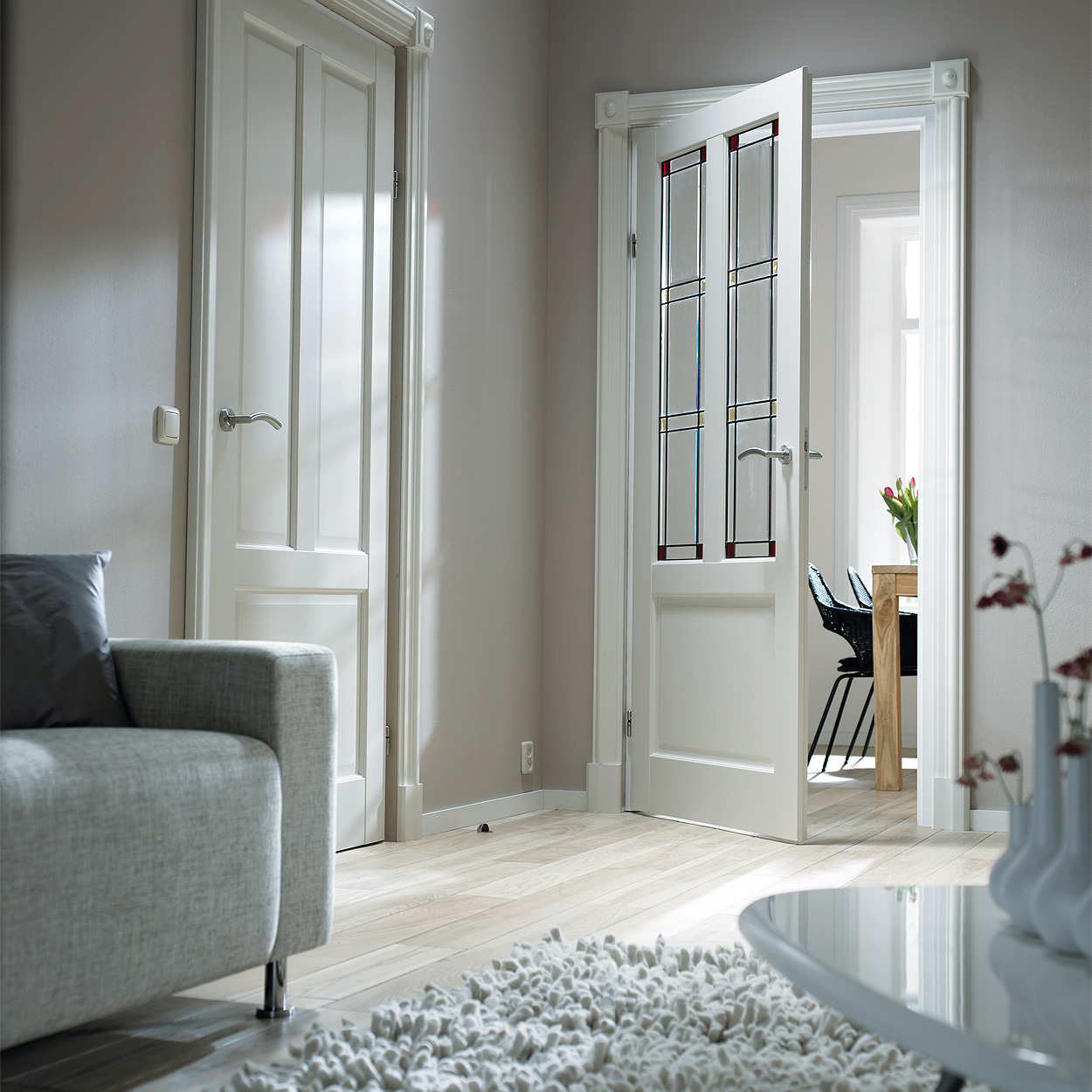Binnendeur Skantrae Original SKS 235 Facet Satinato Glas