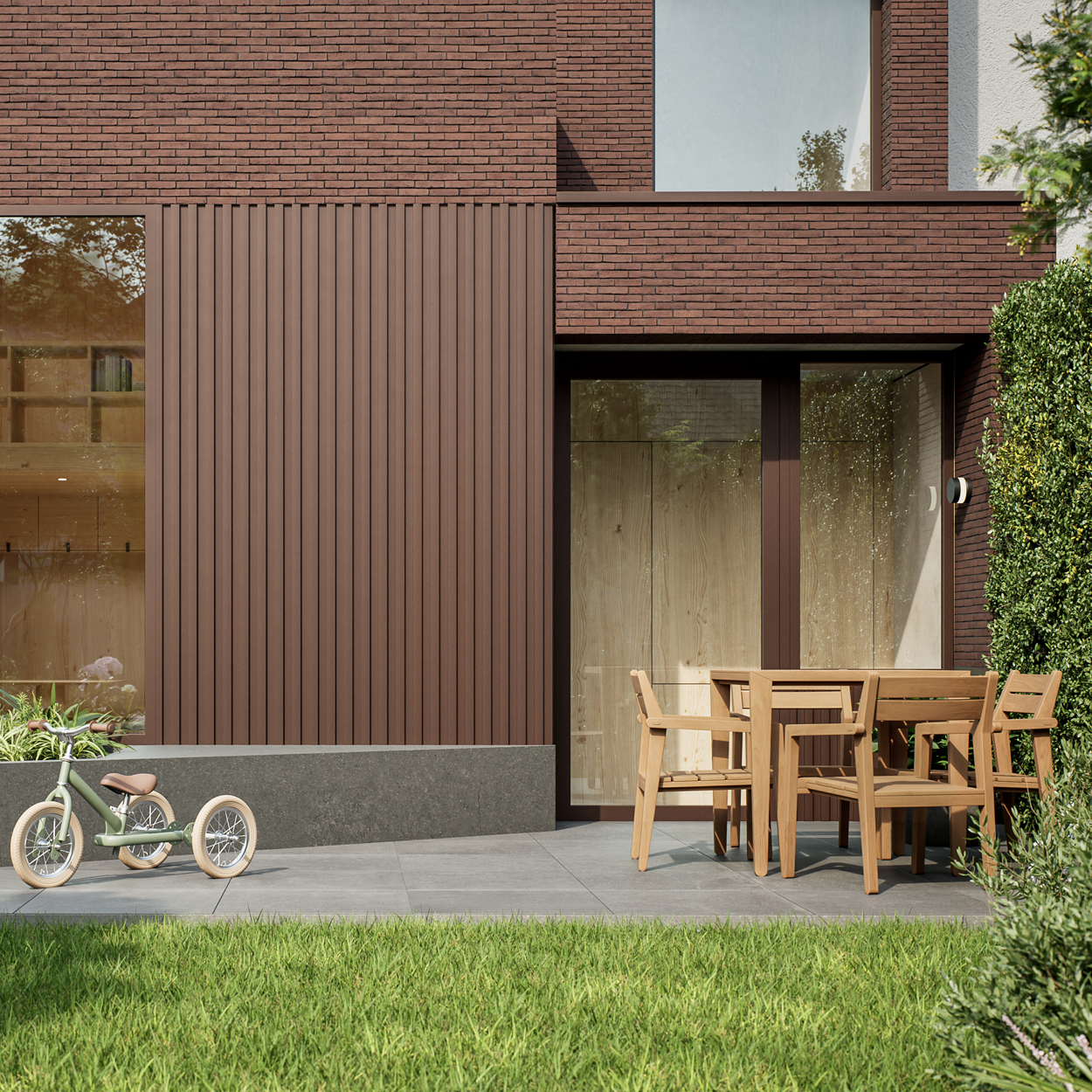 Cladix Aluminium Gevelbekleding Walnootbruin – L-Profiel