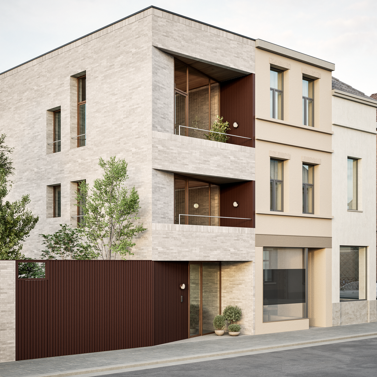 Cladix Aluminium Gevelbekleding Walnootbruin – L-Profiel