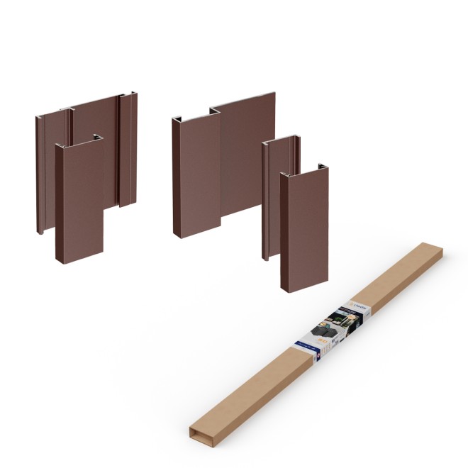 Cladix Aluminium Gevelbekleding Walnootbruin – Start Stop Pakket