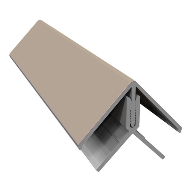 Escade 2-Delig Buitenhoek Cappuccino RAL1019 300cm