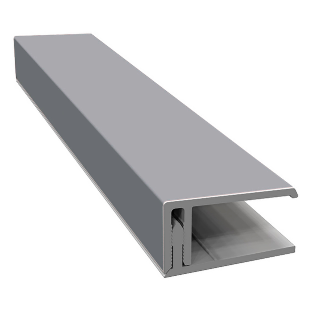 Escade 2-Delig Eindprofiel Telegrijs RAL7045 300cm