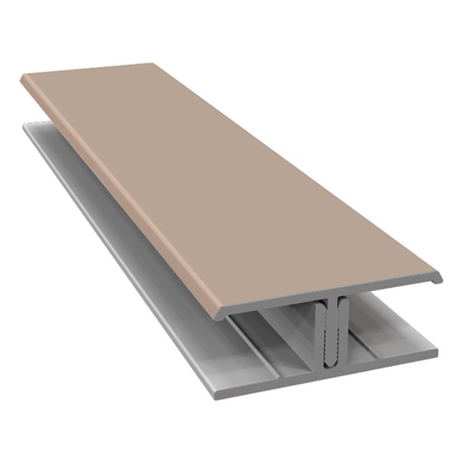 Escade 2-Delig Koppelprofiel Cappuccino RAL1019 300cm