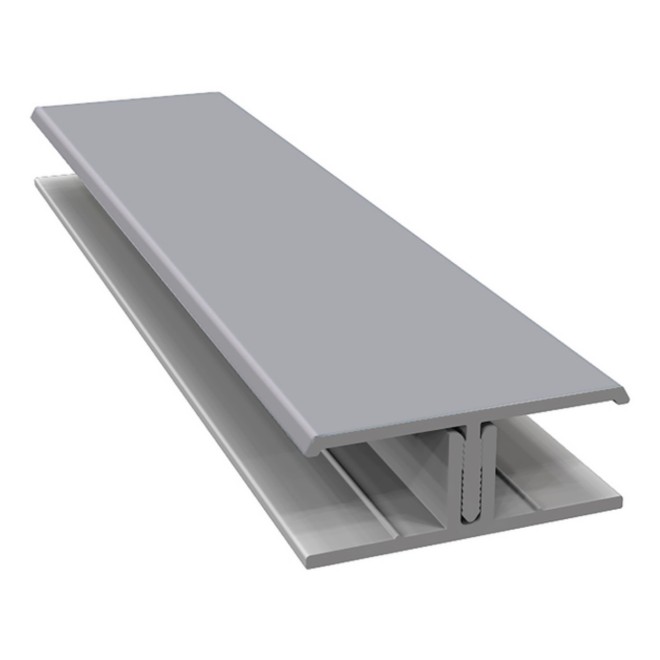 Escade 2-Delig Koppelprofiel Telegrijs RAL7045 300cm