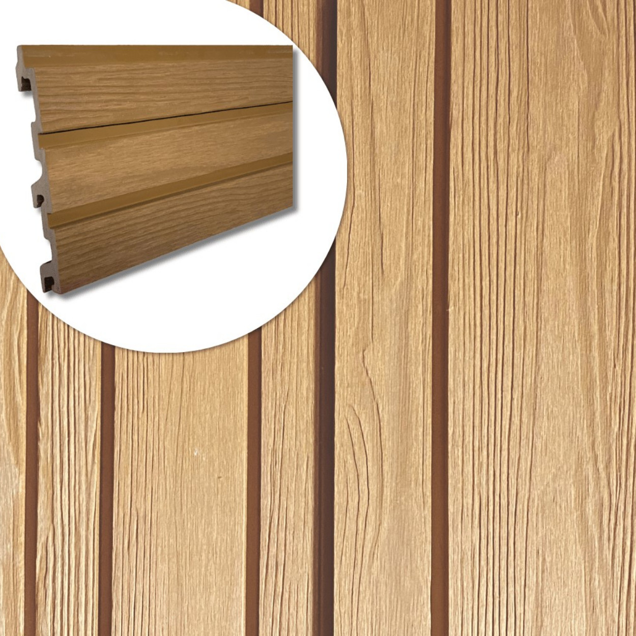Eva-Last Composiet Gevelbekleding Natural Cedar Stripes S