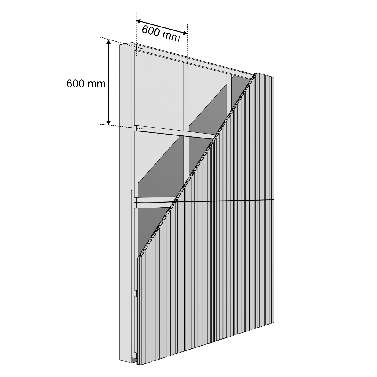 Fiberdeck WEO35 Rhombus Gevelbekleding Cedar 290cm