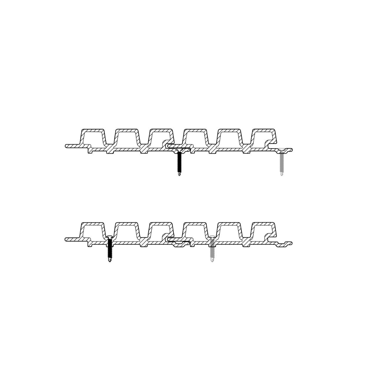 Fiberdeck WEO RVS Schroeven 4.2x38mm op Kleur 100st