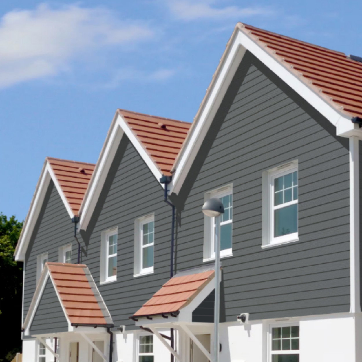 HardiePlank® Gevelbekleding Cedar Houtnerf Antracite Grey