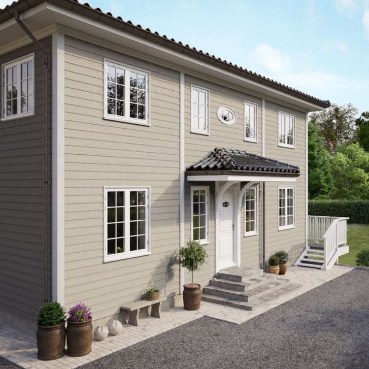 HardiePlank® Gevelbekleding Smooth Glad Cobble Stone