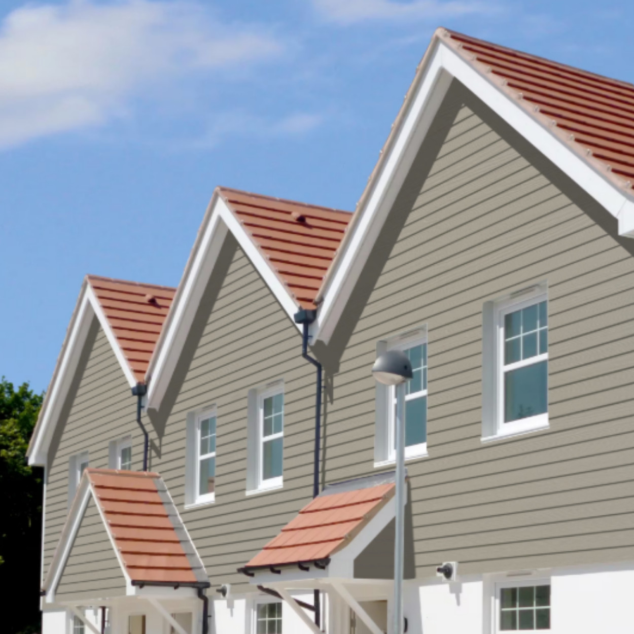 HardiePlank® Gevelbekleding Cedar Houtnerf Monterey Taupe