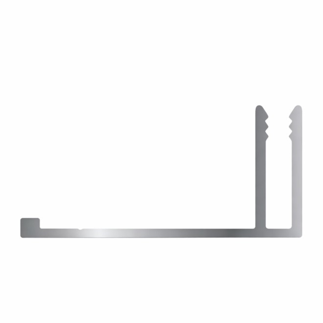 Novalit Eindprofiel Basisdeel Aluminium 400cm