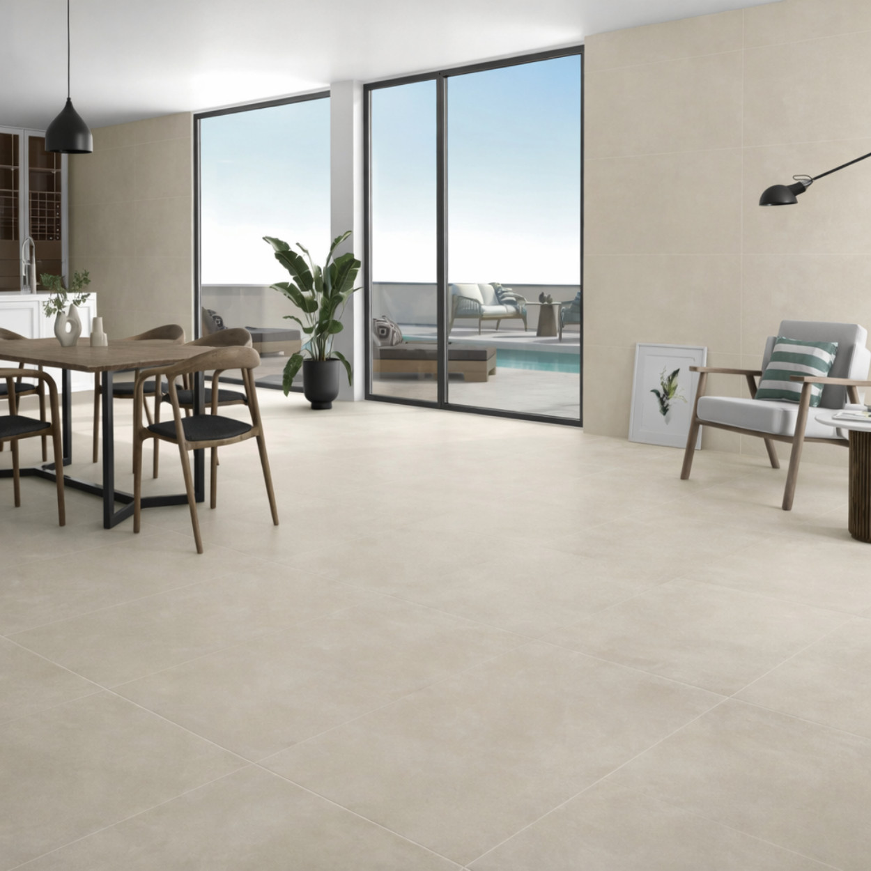 BMS Budget Line | Sand betonlook tegel 60x120