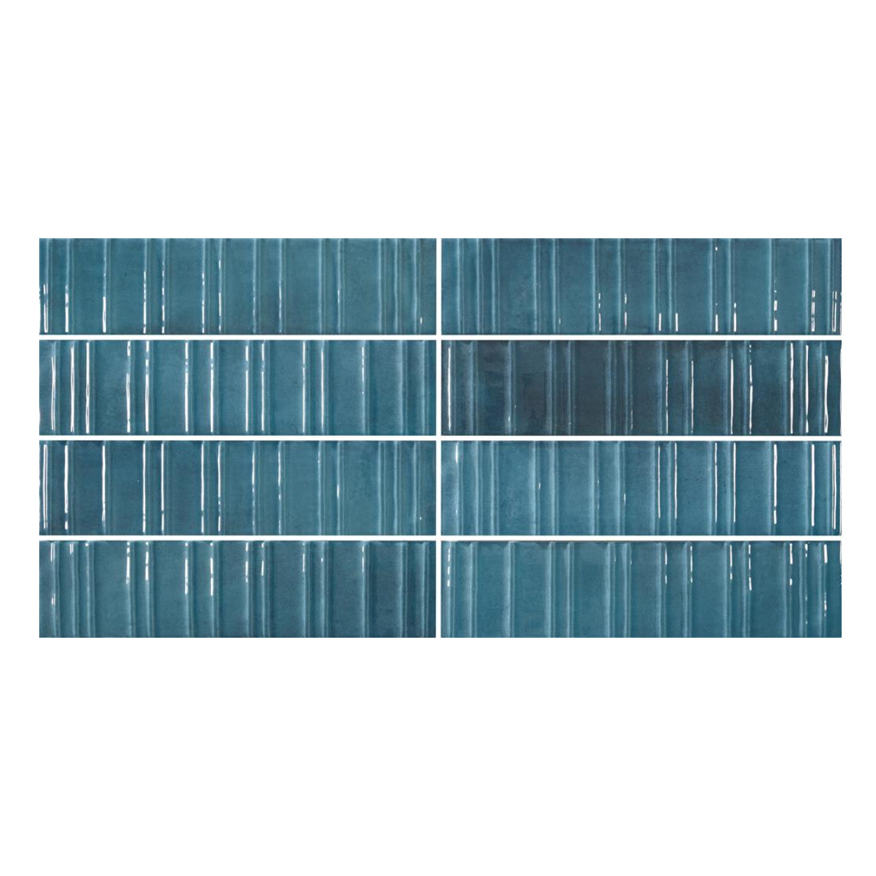 Durstone Concept Blue Glossy Wandtegel 6x25cm
