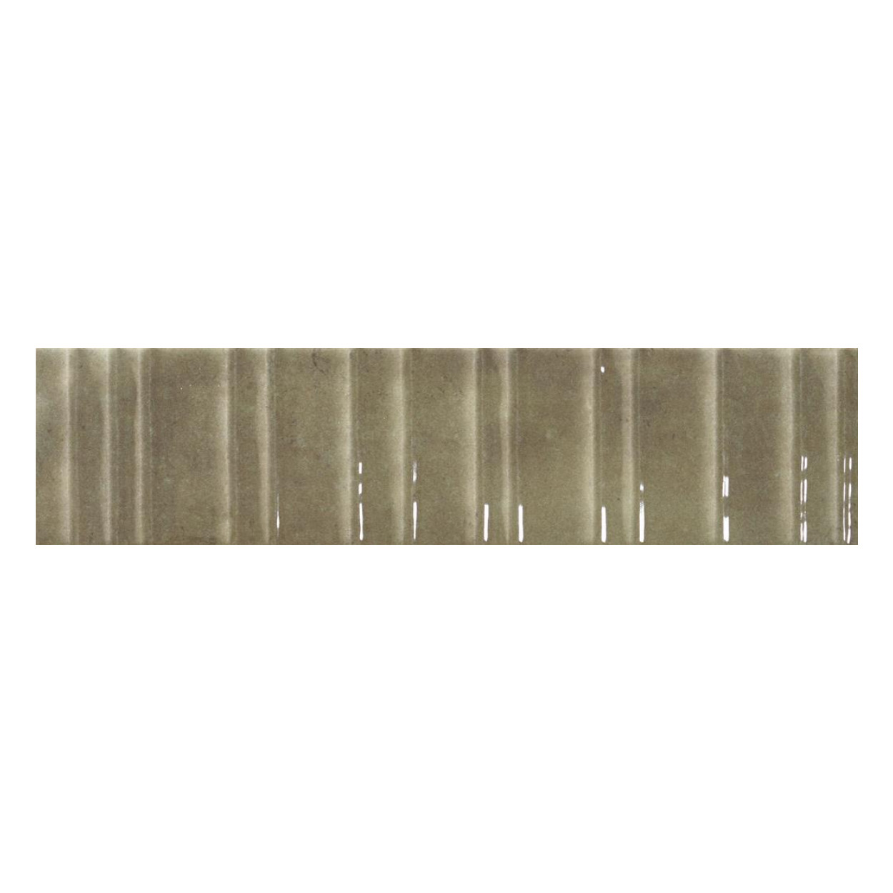 Durstone Concept Olive Glossy Wandtegel 6x25cm