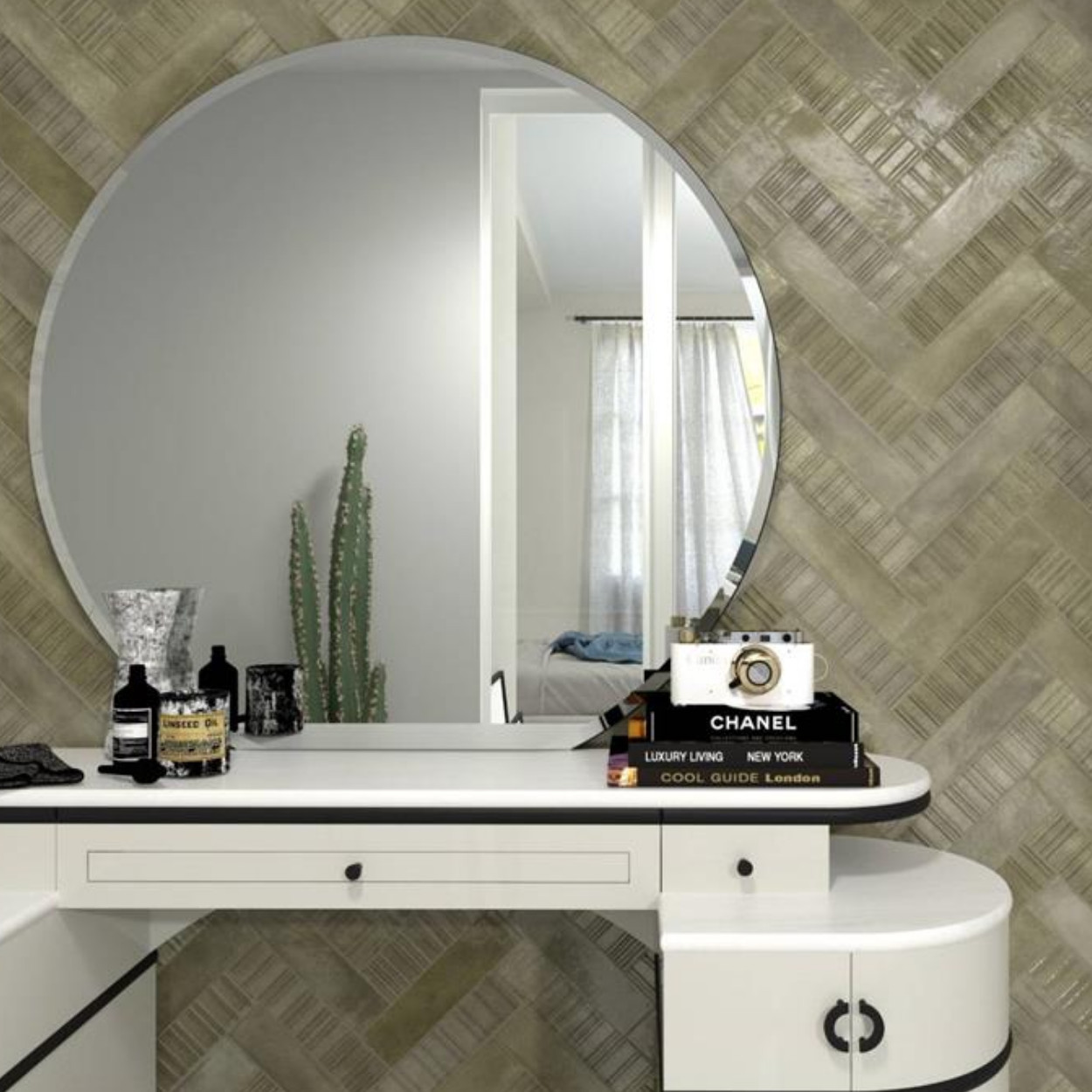 Durstone Concept Olive Glossy Wandtegel 6x25cm