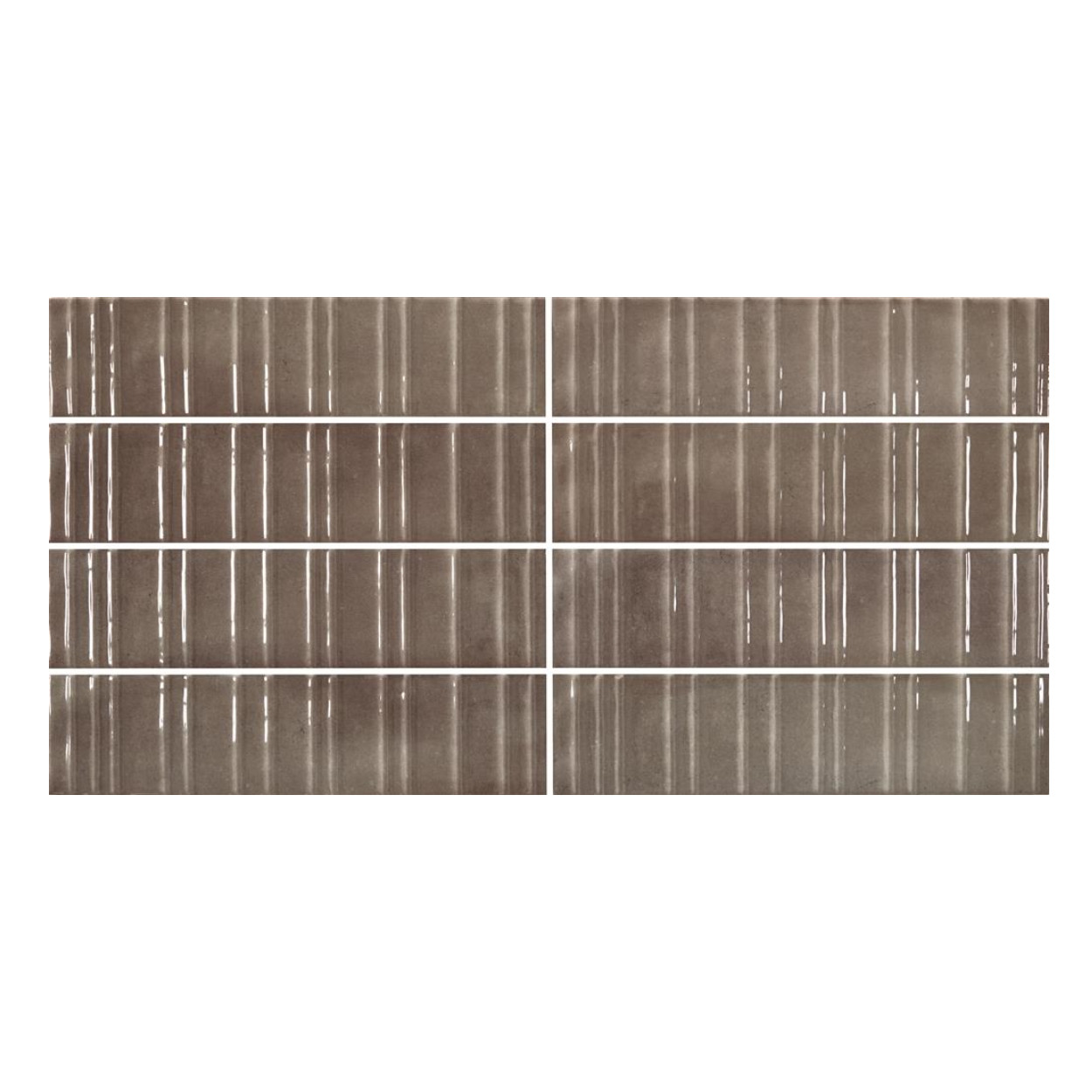 Durstone Concept Taupe Glossy Wandtegel 6x25cm