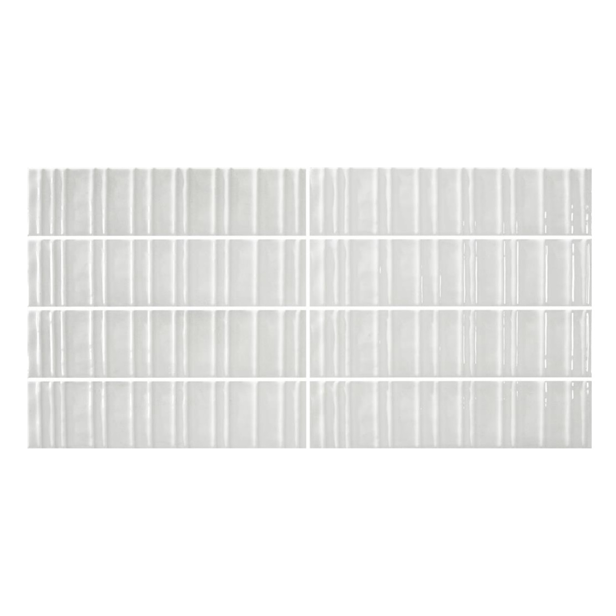 Durstone Concept White Glossy Wandtegel 6x25cm