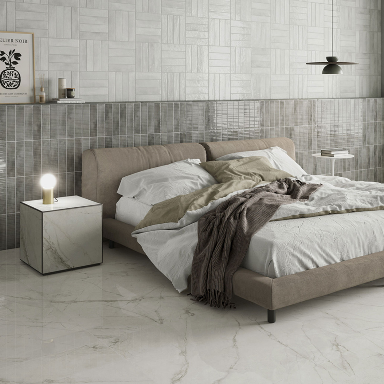 Durstone Imagine Grey Glossy Wandtegel 6x25cm