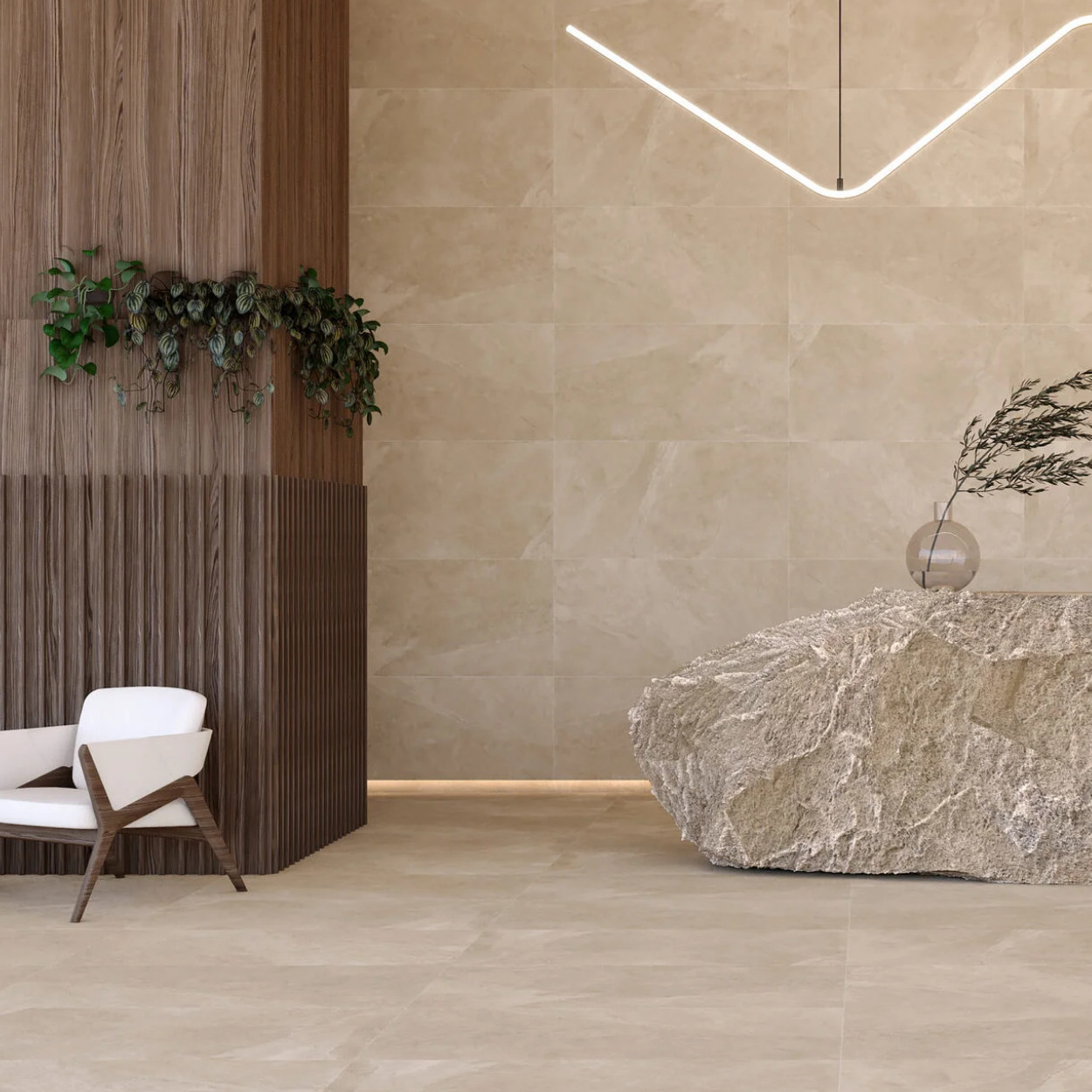 Durstone Mustang Sand Wandtegel 31x98cm