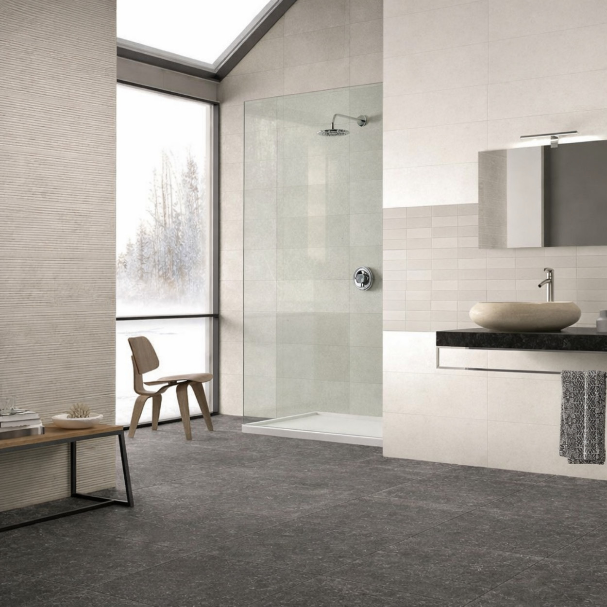 Mykonos Lille Blanco Lines Wandtegel 25x75cm