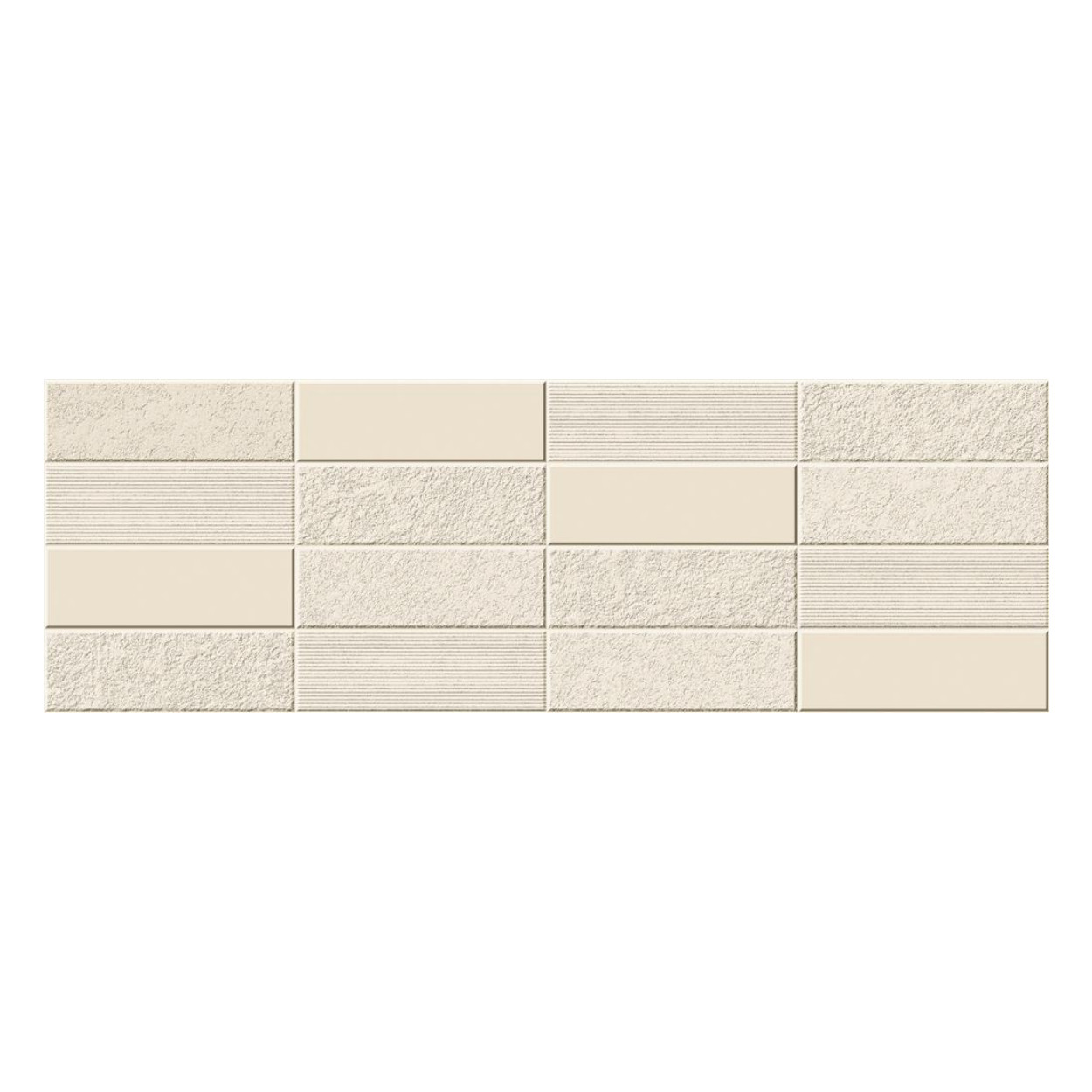 Mykonos Lille Blanco Mosaic Wandtegel 25x75cm