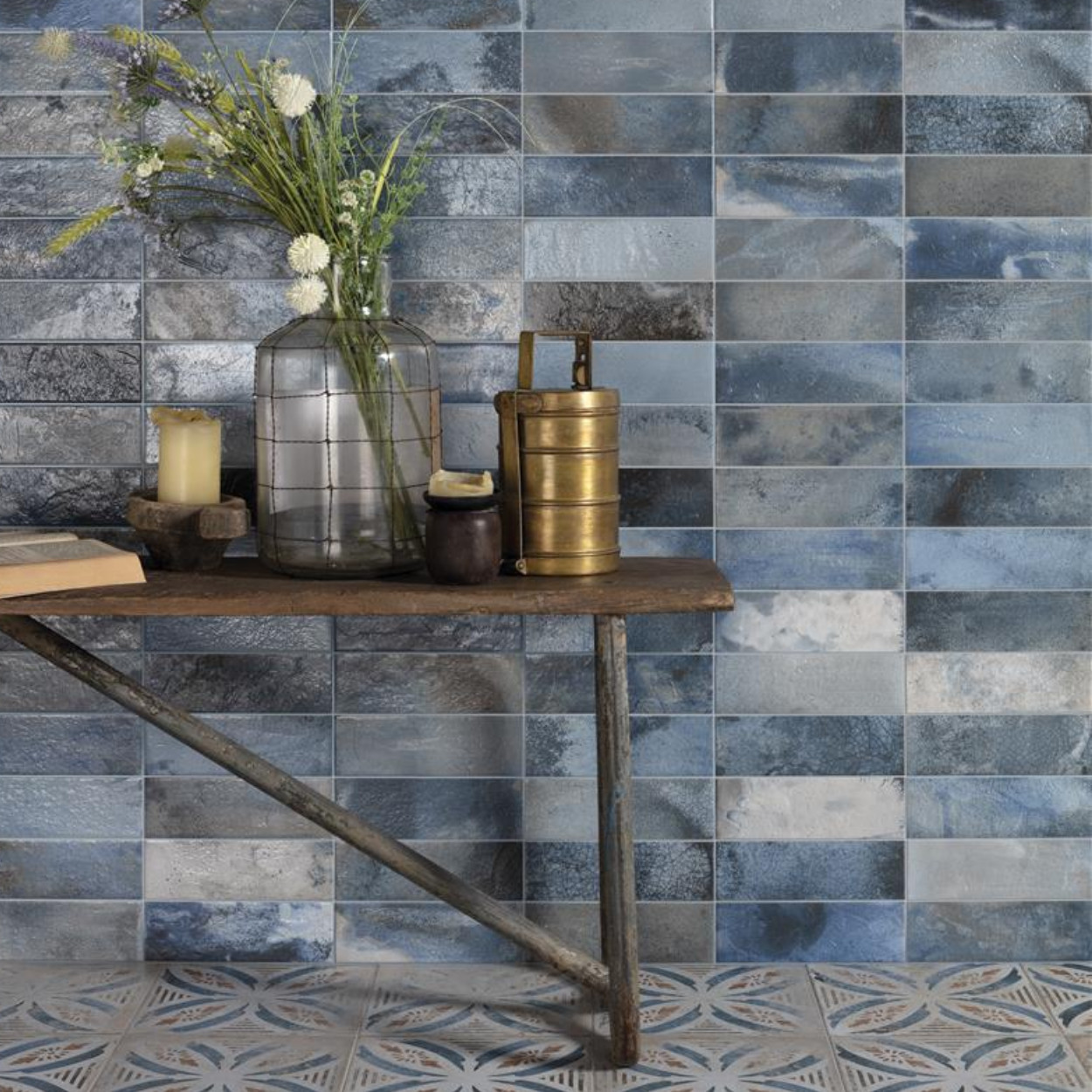 Peronda FS Raku Blue Wandtegel 20x40cm
