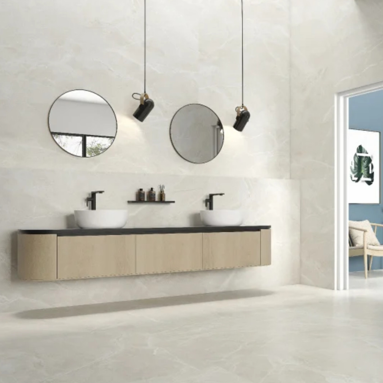 Fior di Bosco Noce 30x60 – Bruine marmerlook tegel