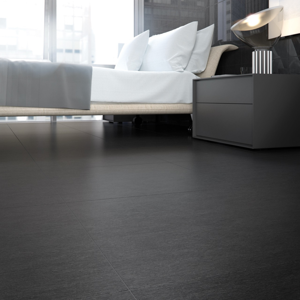 Recer Infinity Black Vloertegel 45x45cm