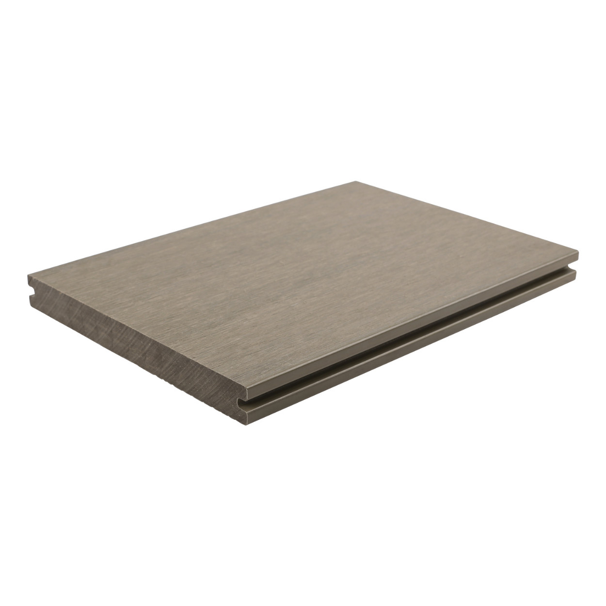 Fiberdeck Premium Composiet Vlonderplank Massief Light Grey