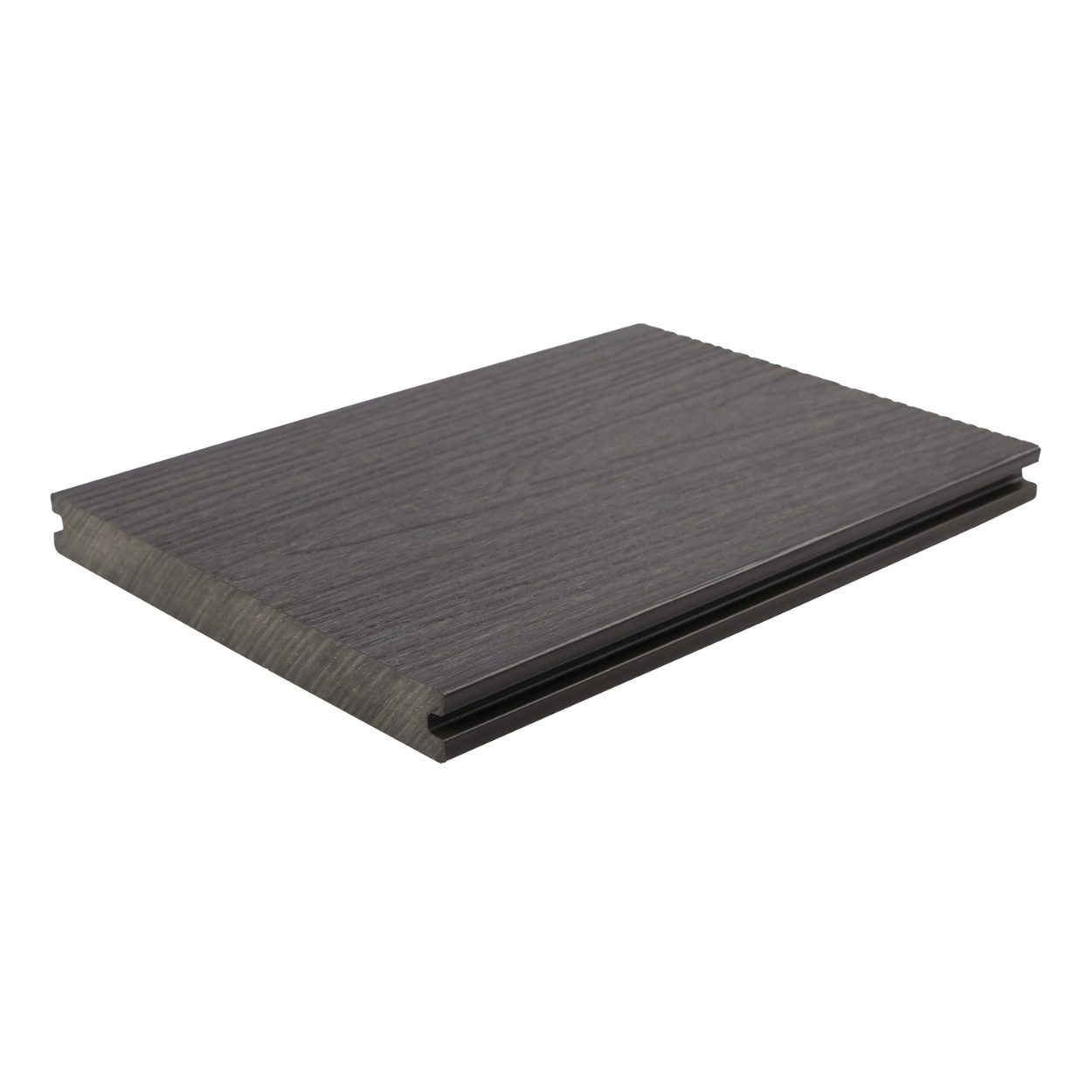 Fiberdeck Premium Composiet Vlonderplank Massief Dark Grey