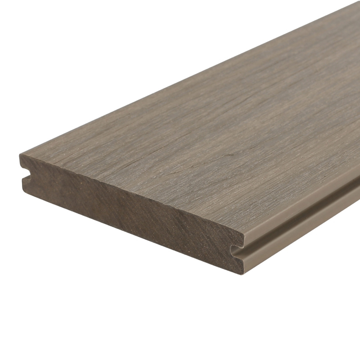 Fiberdeck Premium Composiet Vlonderplank Massief Light Grey