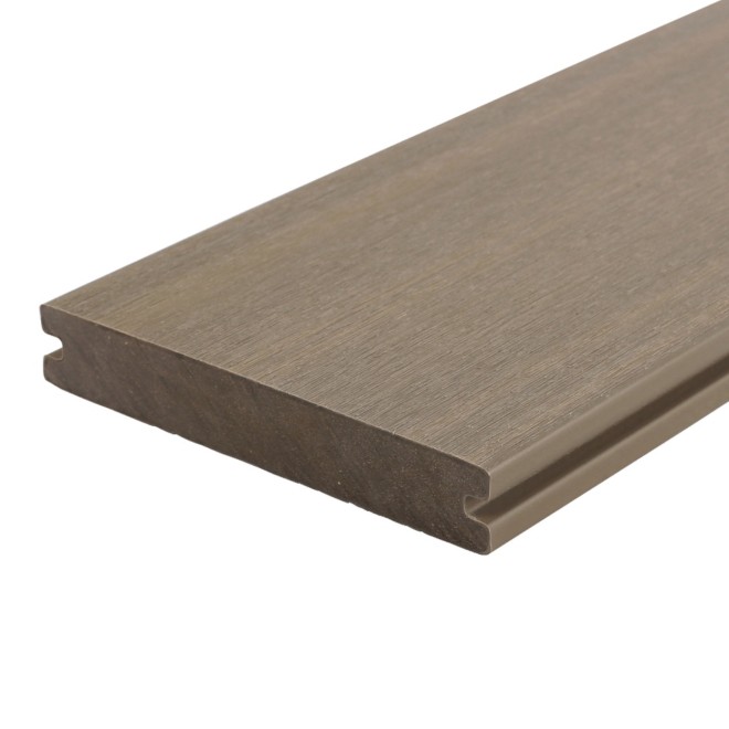 Fiberdeck Premium Composiet Vlonderplank Massief Light Grey