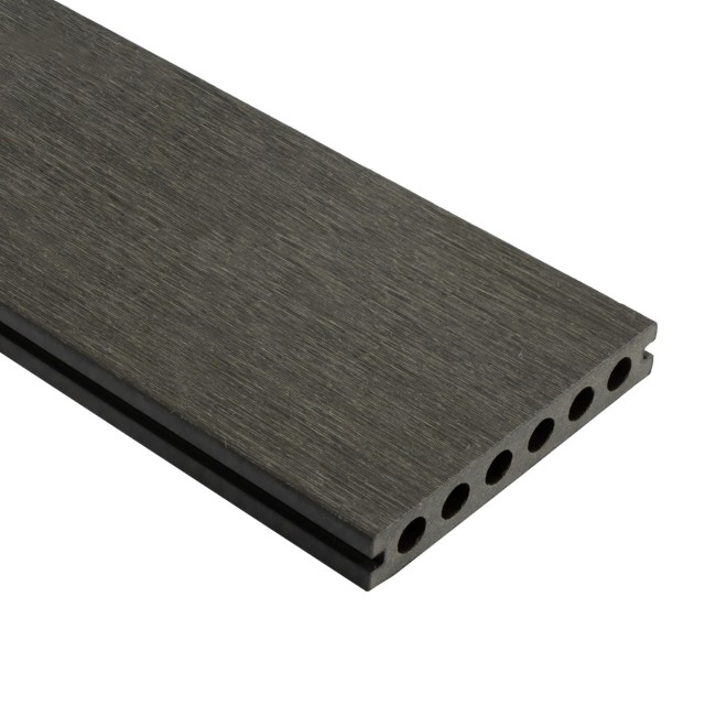 Fiberdeck Premium Composiet Vlonderplank Semi-Massief Dark Grey
