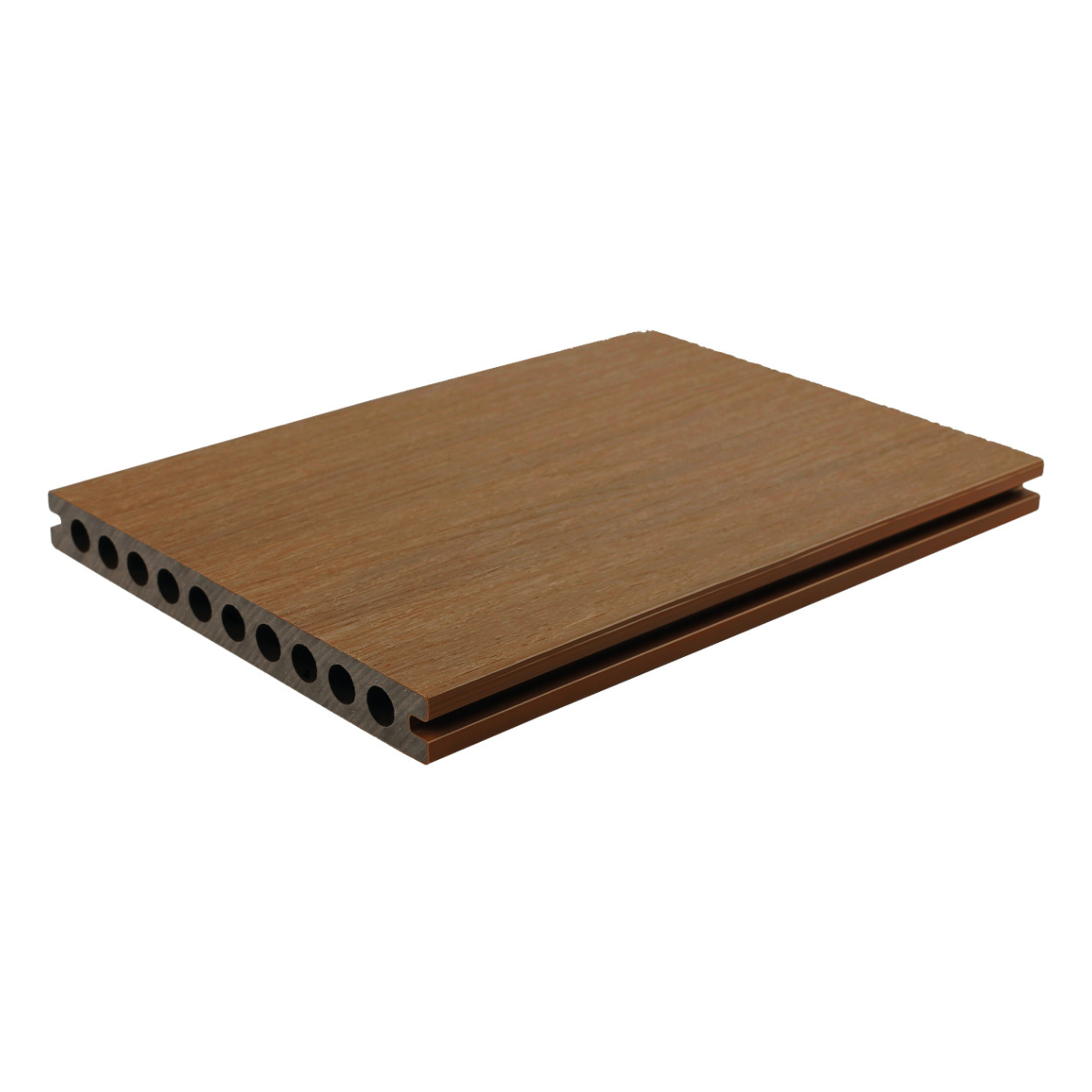 Fiberdeck Premium Composiet Vlonderplank Semi-Massief Teak