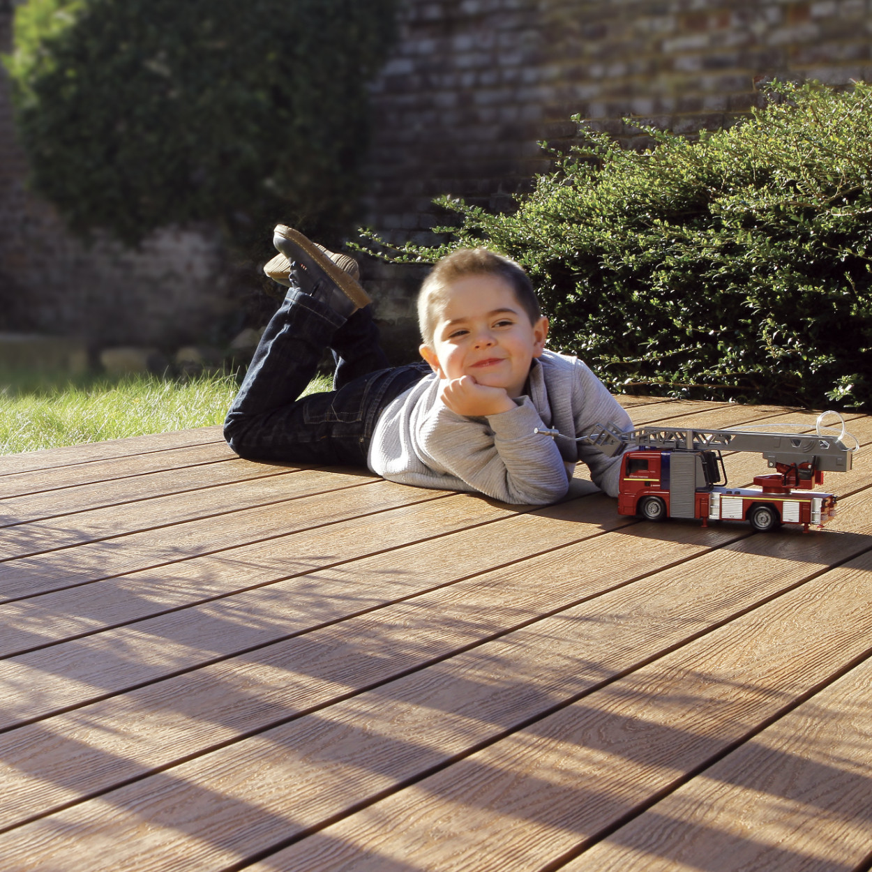 Fiberdeck Premium Composiet Vlonderplank Semi-Massief Teak
