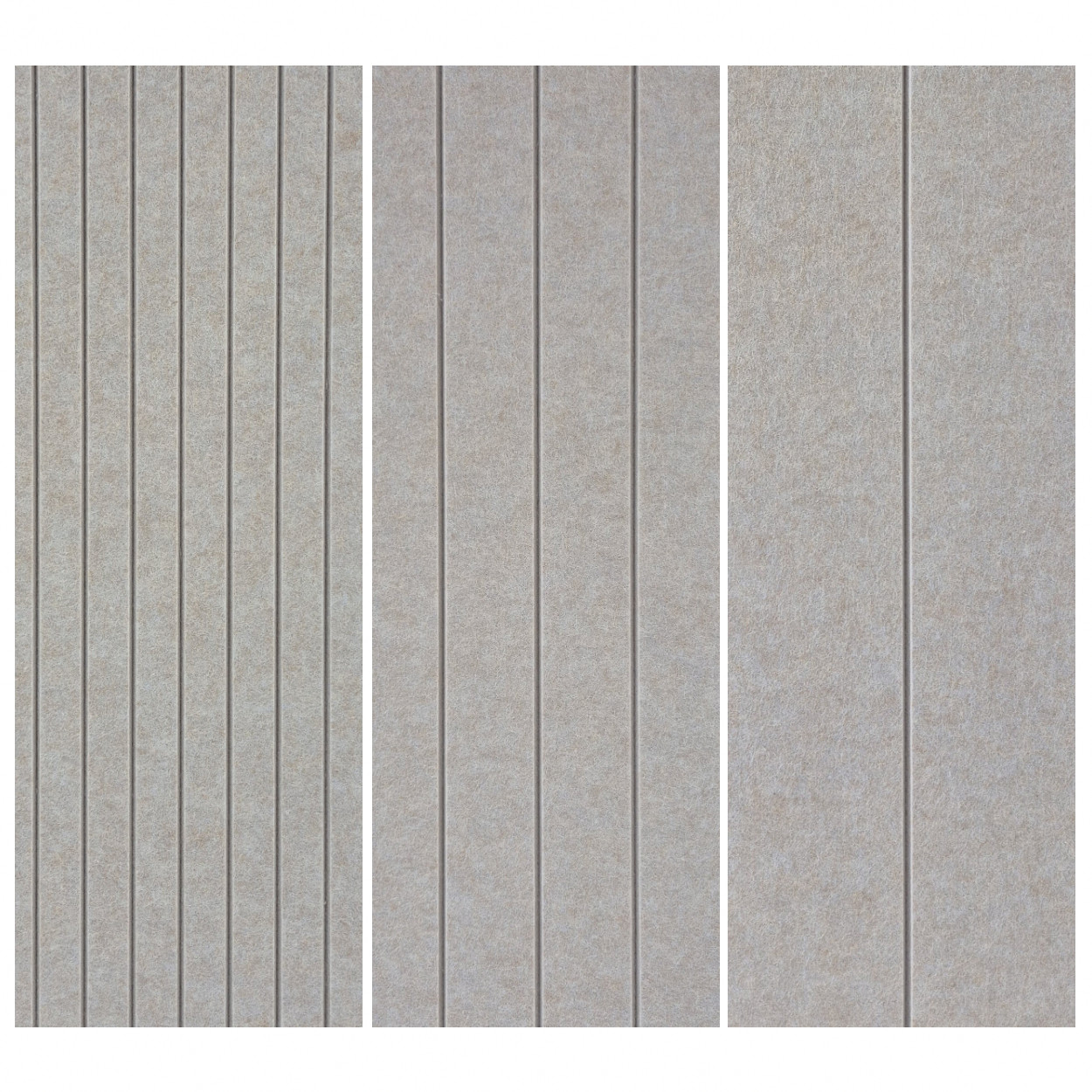 Muro Akoestisch PET Vilt Wandpaneel Lichtgrijs 500 – 120x60 cm – 2 st