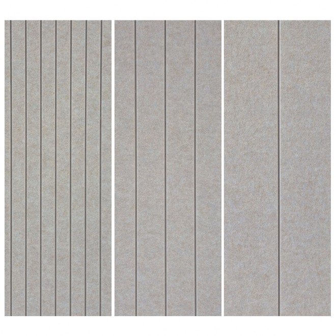 Muro Akoestisch PET Vilt Wandpaneel Lichtgrijs 500 – 120x60 cm – 2 st