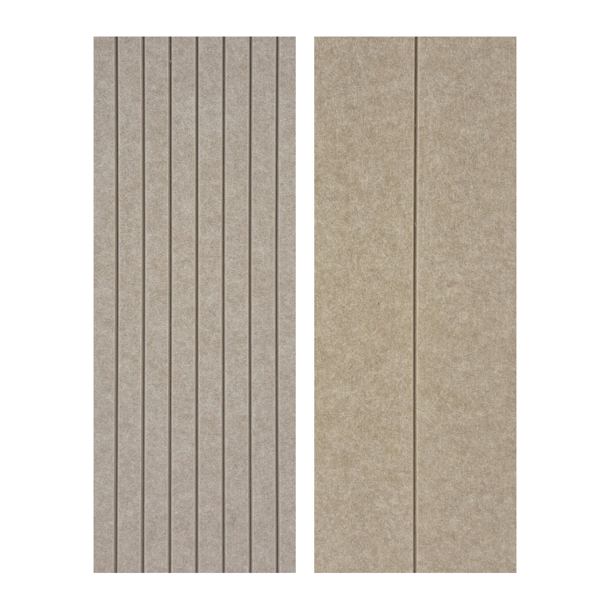 Muro Akoestisch PET Vilt Wandpaneel Zandbeige 510 – 120x60 cm – 2 st