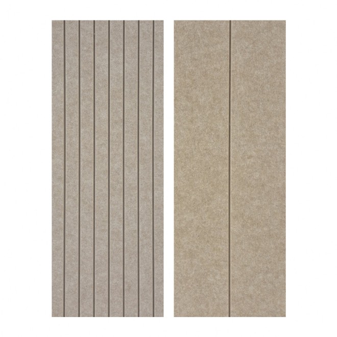 Muro Akoestisch PET Vilt Wandpaneel Zandbeige 510 – 120x60 cm – 2 st
