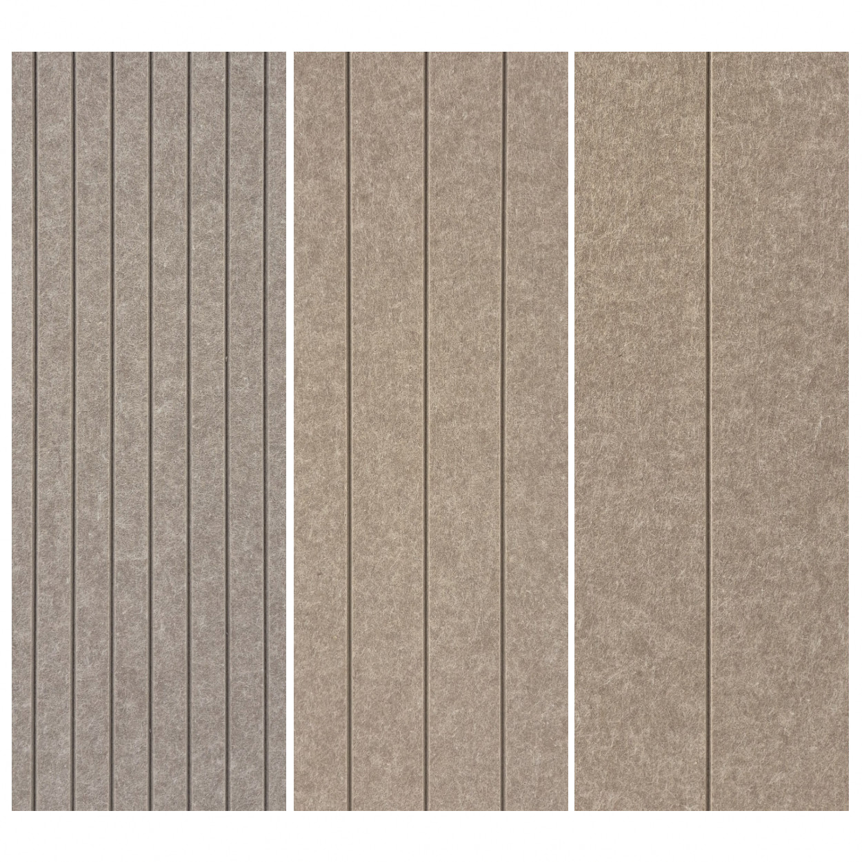 Muro Akoestisch PET Vilt Wandpaneel Lichtbruin 520 – 120x60 cm – 2 st