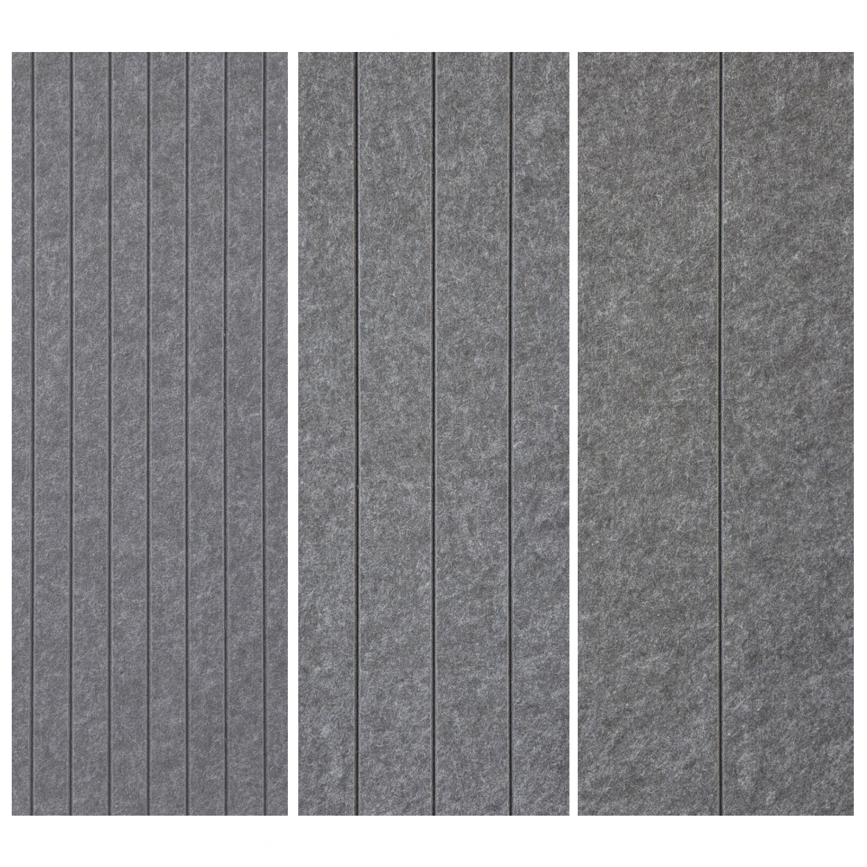 Muro Akoestisch PET Vilt Wandpaneel Donkergrijs 540 – 120x60 cm – 2 st