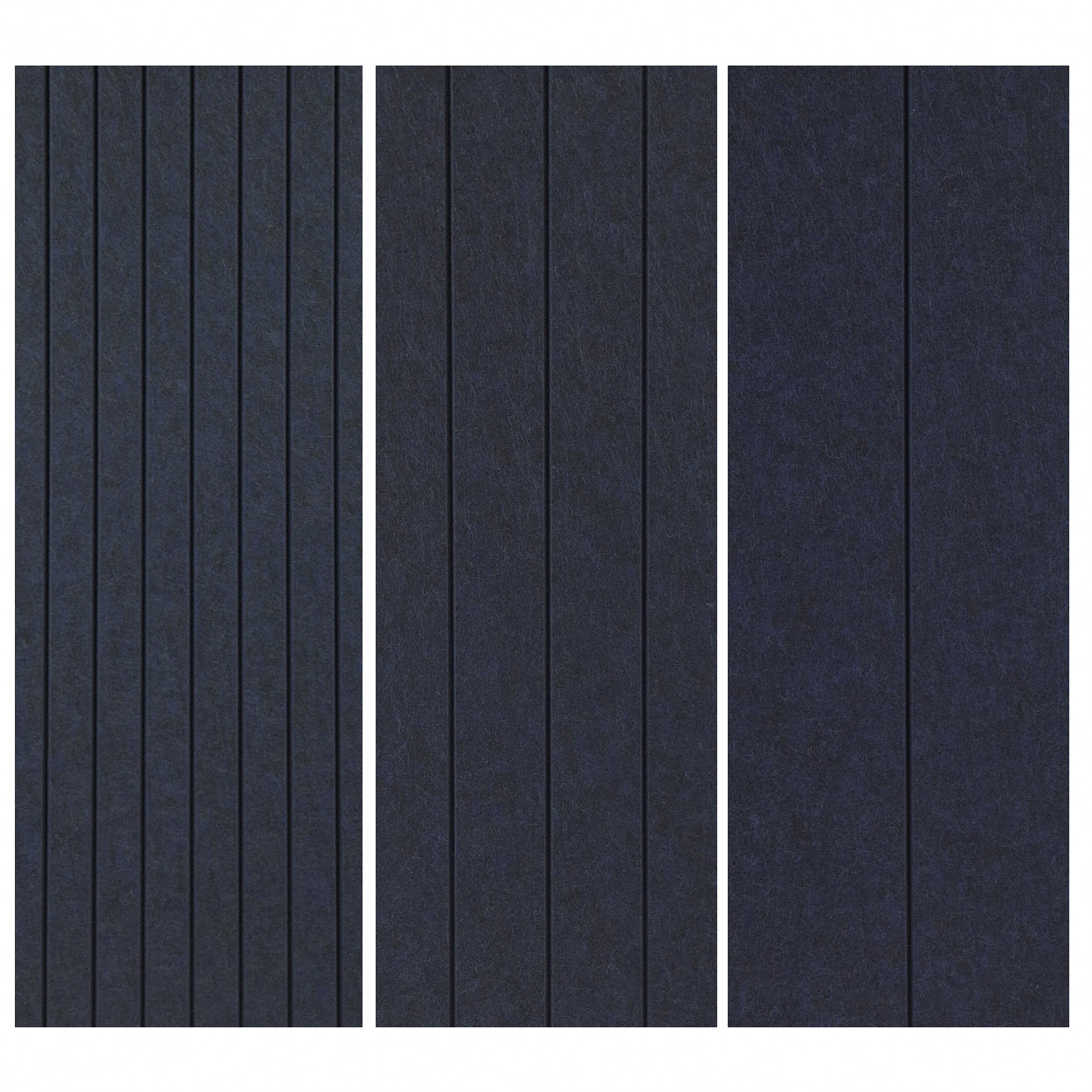 Muro Akoestisch PET Vilt Wandpaneel Donkerblauw 570 – 120x60 cm – 2 st