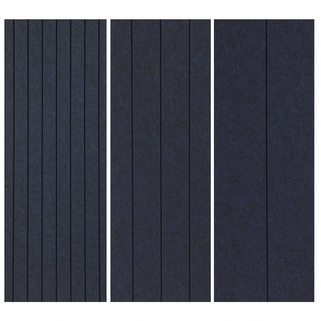 Muro Akoestisch PET Vilt Wandpaneel Donkerblauw 570 – 120x60 cm – 2 st