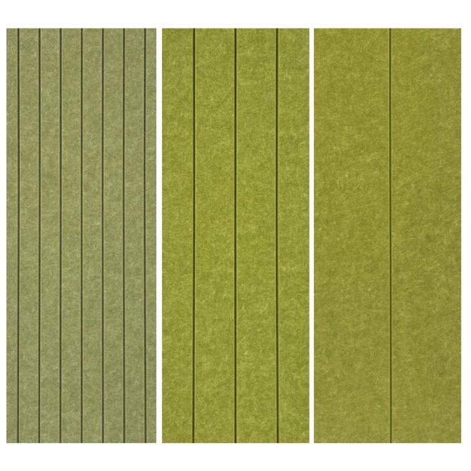 Muro Akoestisch PET Vilt Wandpaneel Olijfgroen 580 – 120x60 cm – 2 st