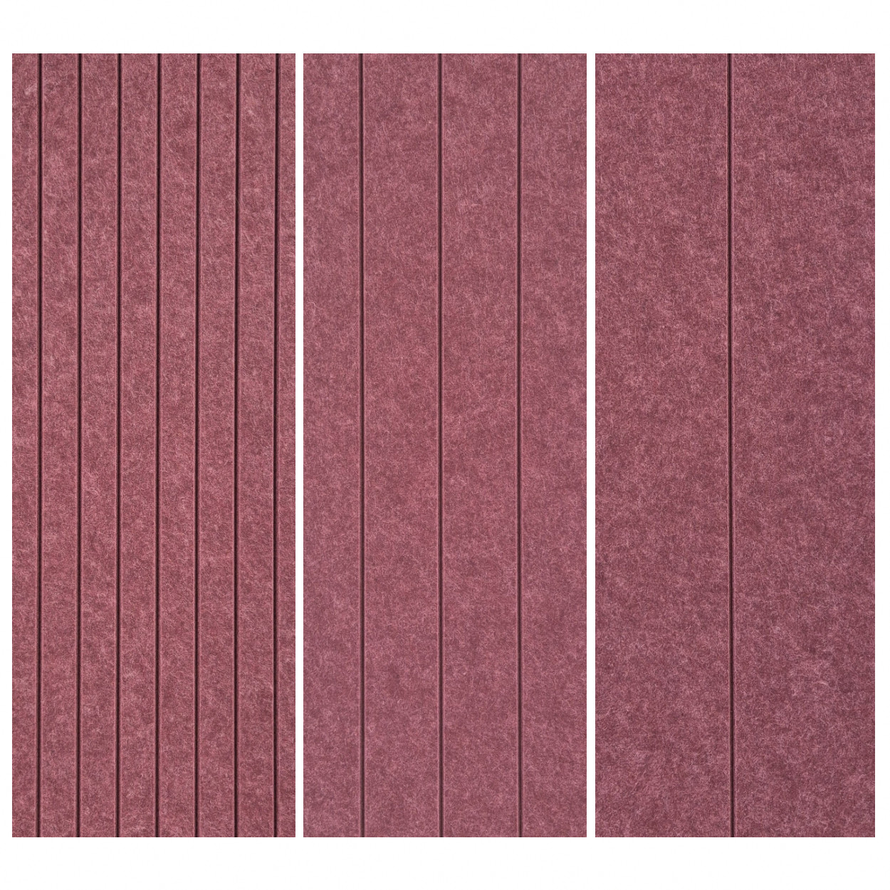 Muro Akoestisch PET Vilt Wandpaneel Bordeauxrood 590 – 120x60 cm – 2 st