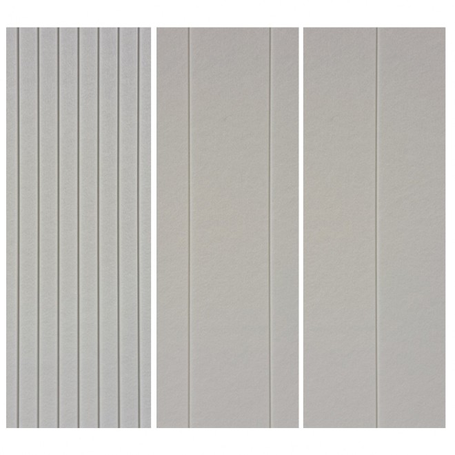 Muro Akoestisch PET Vilt Wandpaneel Wit 600 – 120x60 cm – 2 st