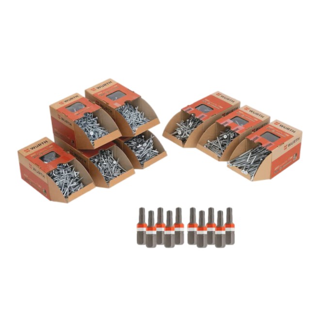 Würth ASSY 4.0 Schroevenset | Spaanplaatschroeven incl. Bits