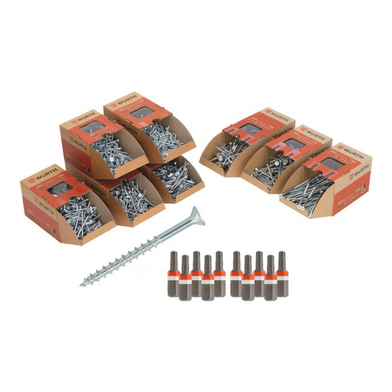 Würth ASSY 4.0 Schroevenset | Spaanplaatschroeven incl. Bits