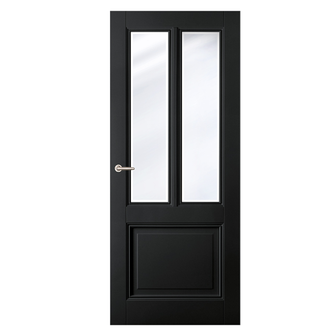Binnendeur Austria Classic Black Aerdenhout met geplaatst Blank Facetglas